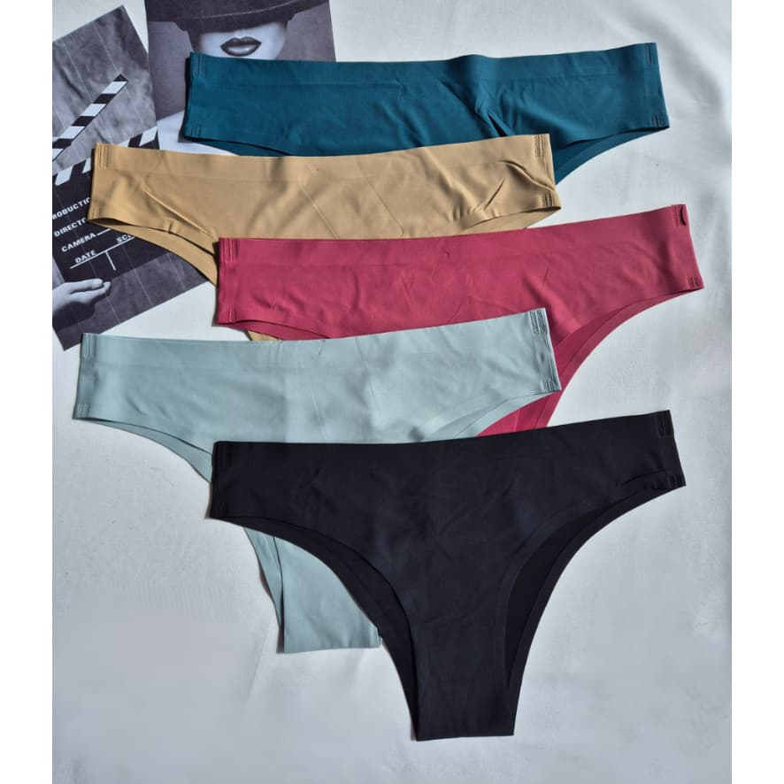 Kit Calcinhas Sem Costura Importada Tradicional Tanga Corte a Lazer Não Marca