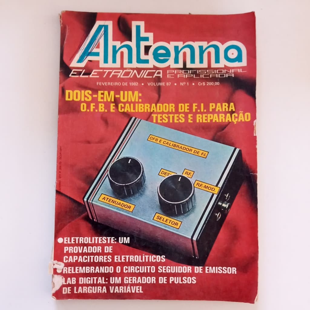 Revista Antenna Eletrônica Profissional No 1 Dois Em Um O. F (Usado)