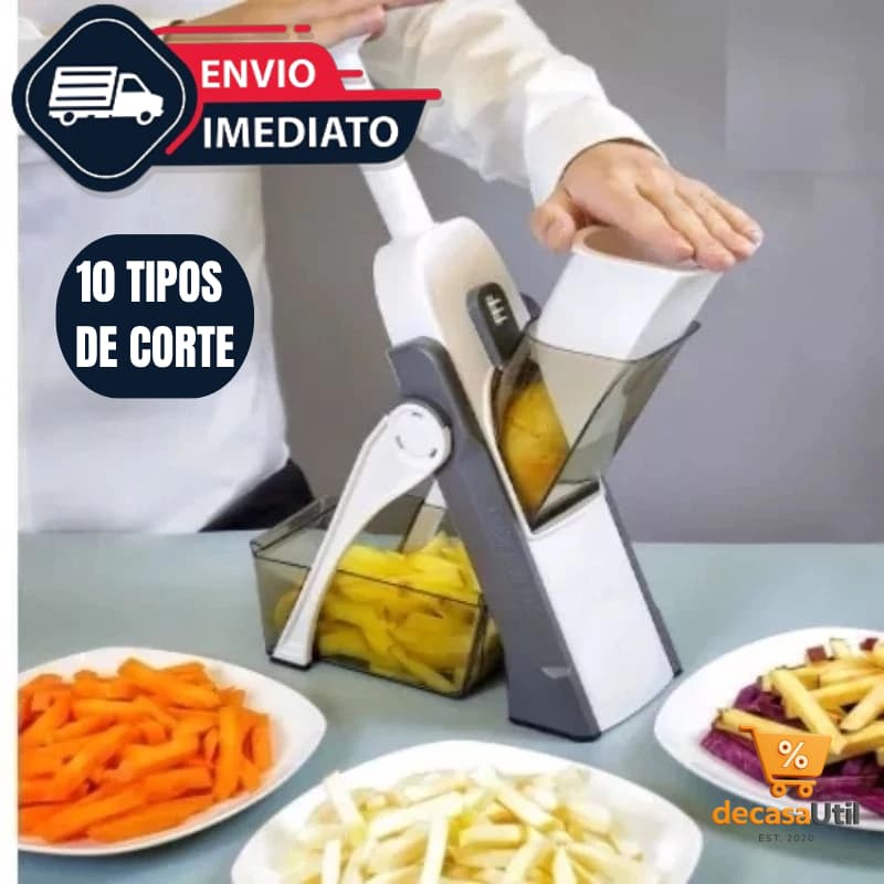 Cortador Fatiador Mandoline Multifuncional 5 Funções para Cortar Batata Legumes e Vegetais Alta Qualidade