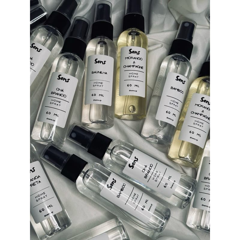 Perfume para Loja e Roupas Cheirinho para Tecidos Embalagens Ambiente Home spray 60ml
