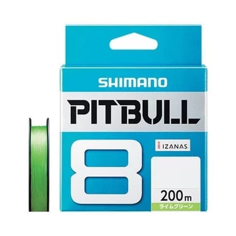 SHIMANO Linha PE PITBULL 8 Trançada 200m PL-M58R Equipamento de Pesca do Japão