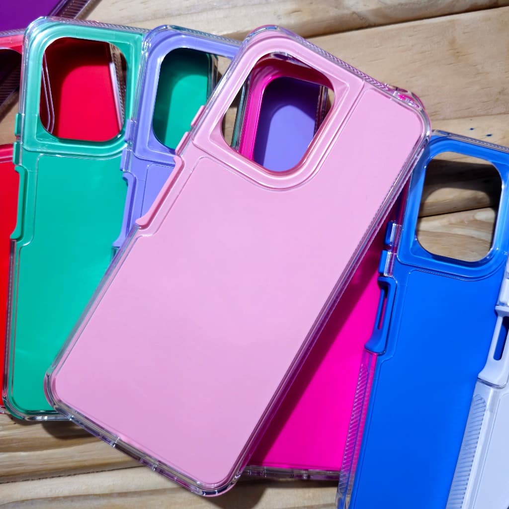 Capa Capinha anti impacto para Motorola Moto G24 / Moto G04 / Moto G24 Power / Moto G04S - Rainbow