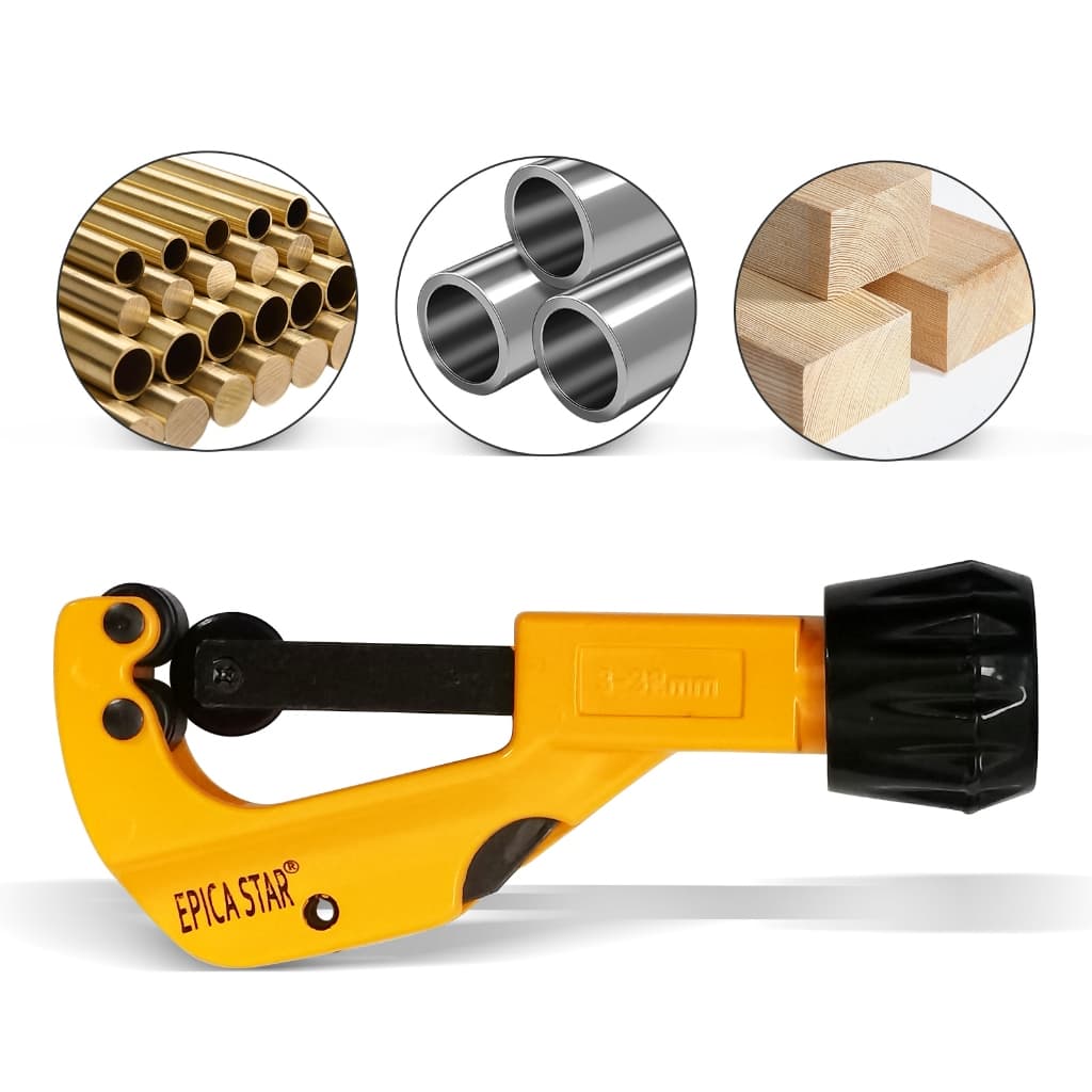 Cortador Pra Tubo Duto Cano 1/8" A 1.1/8" Cobre Alumínio Latão Metal Aço PVC de 3 A 28mm Com Escareador