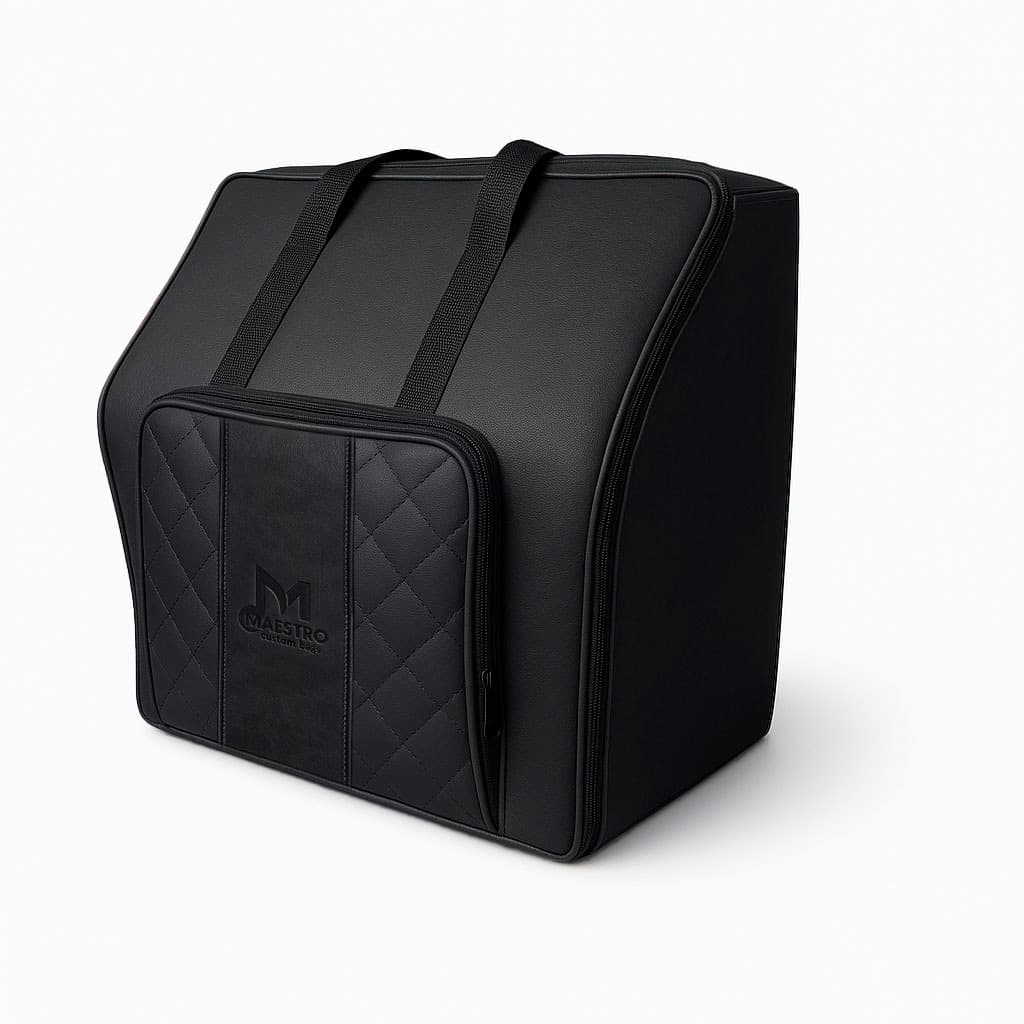 Bag Luxo Para Acordeon 120 Baixos Em Couro Ecológico Maestro Custom Bags