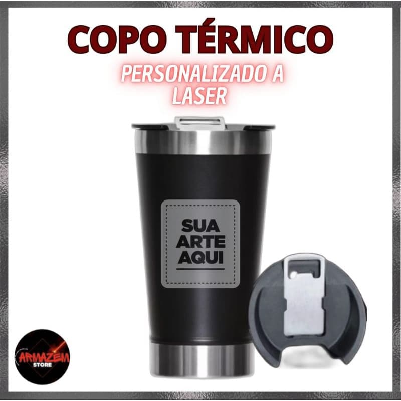 kit 6 Copos Térmicos Personalizados 473ml – Com Tampa e Abridor Brinde perfeito.
