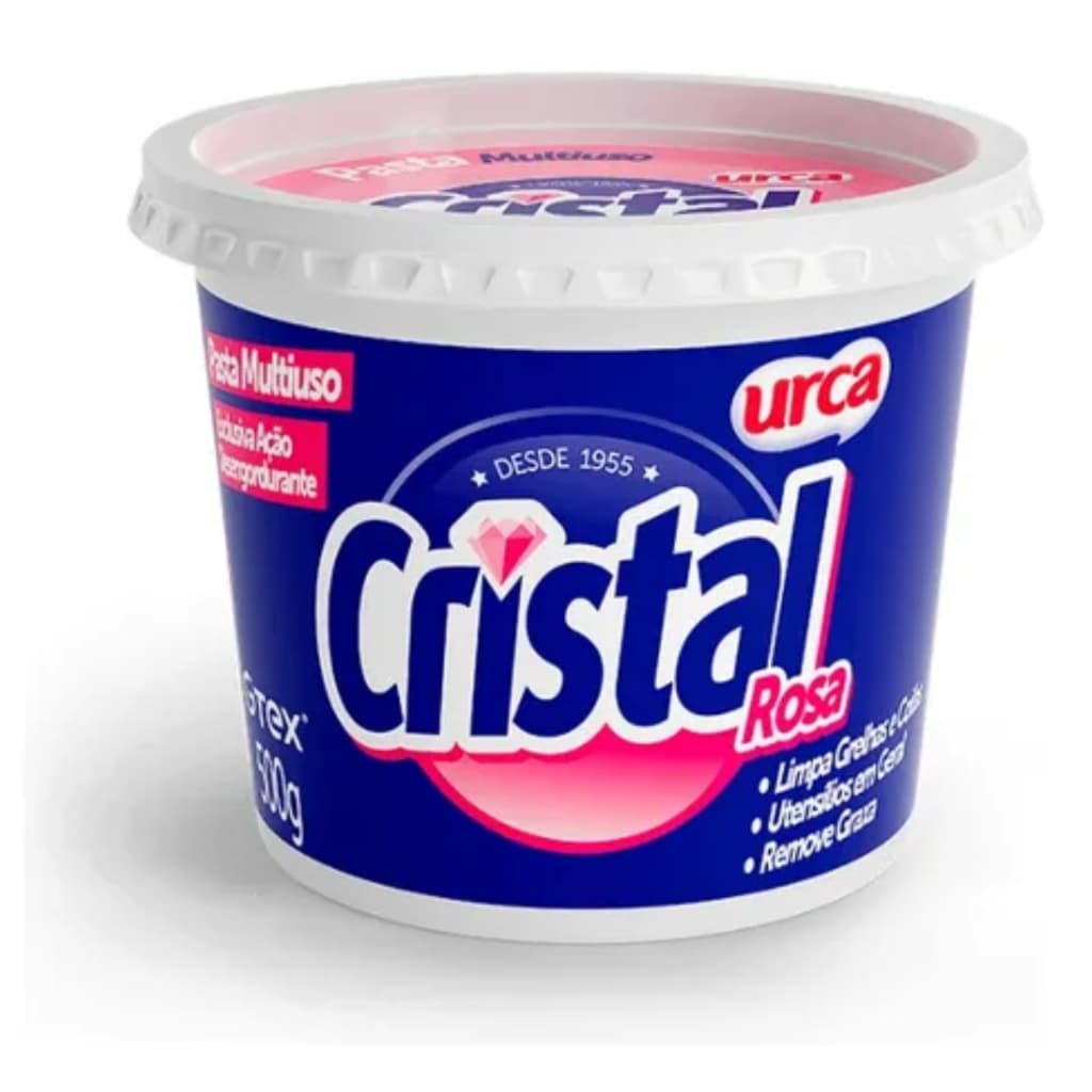 Sabão Pasta Cristal Rosa 500g Urca