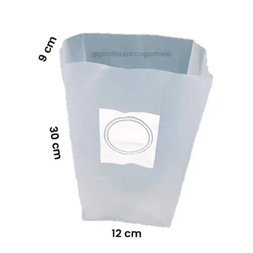 Sacos para Cultivo de Cogumelos P – Até 800g – Com Filtro - 10 a 100 unidades