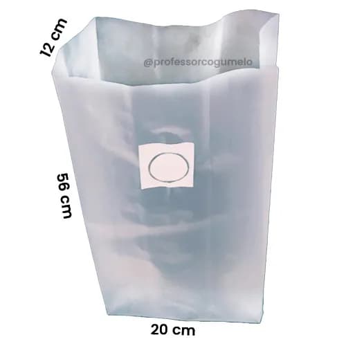 Sacos para Cultivo de Cogumelos G – Até 3,5kg – Com Filtro