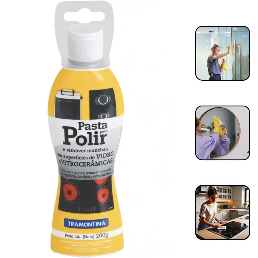 Pasta Polir Vidro Remover Manchas Tramontina 200G 94537/005