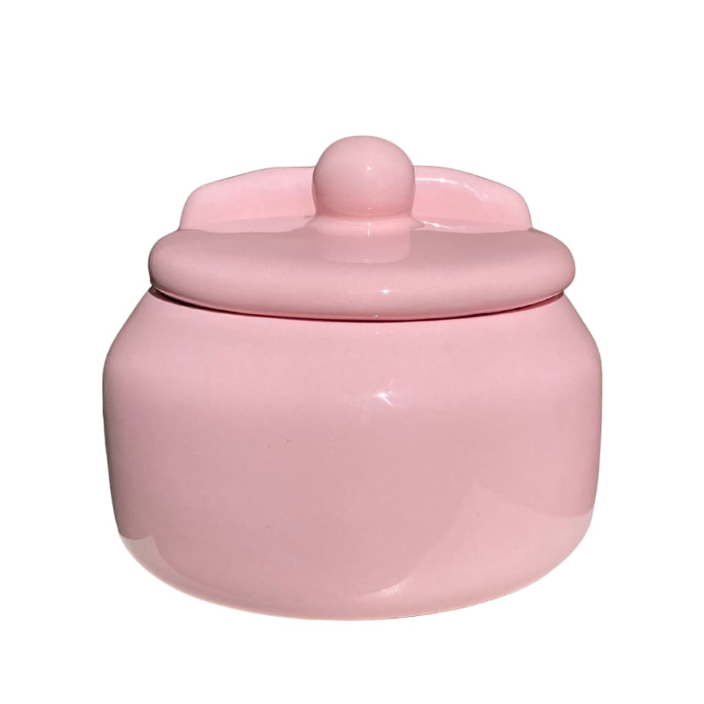 Saleiro Cerâmica Rosa Premium Esmaltado Mesa e Parede 500g/ decoração sofisticada  para sua cozinha