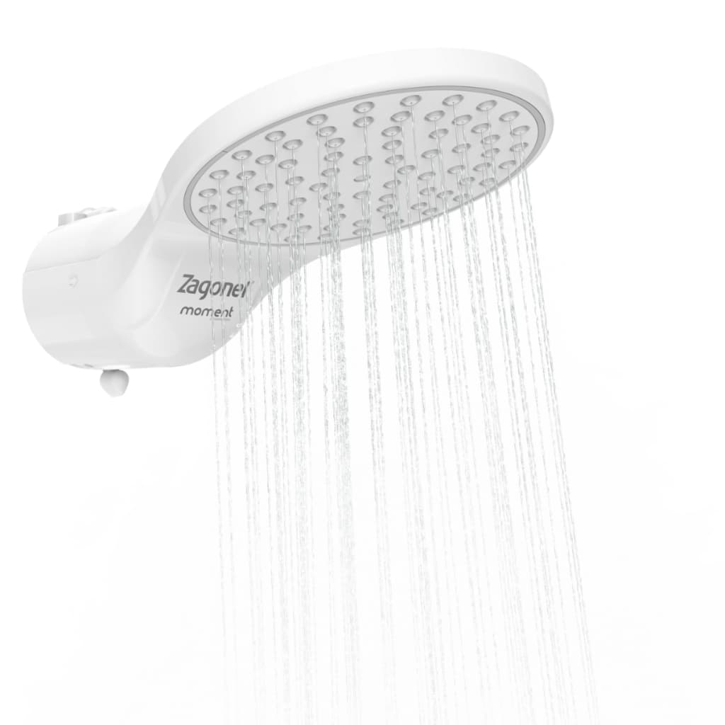 Ducha Elétrica Zagonel Moment 4T Branca 220V 6800W - Potente, Segura e Econômica