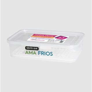Porta Frios com Divisórias com Acessório que Vai à Mesa 2,3L - Organizador de Alimentos