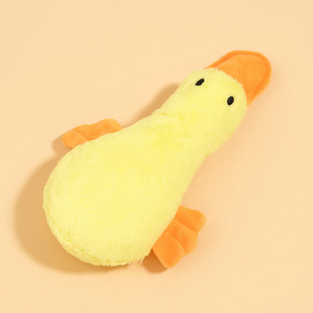 Brinquedo de Pelúcia Mordedor para Cães - Pato Amarelo