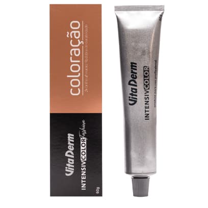 Coloração Profissional Vita derm 60g • Com Óleo de Argan•Várias Cores• Cobre, Louro, Castanho, Preto