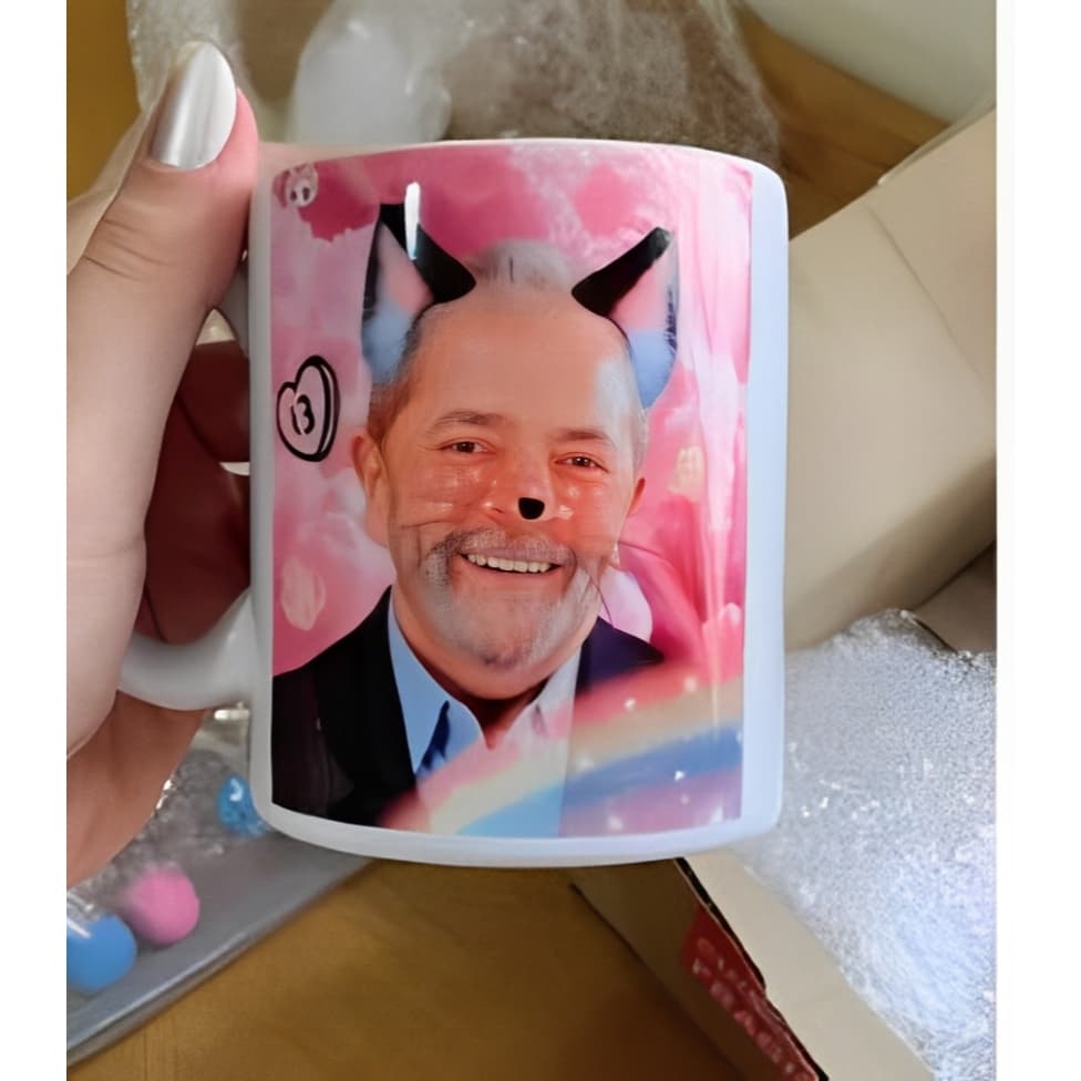 🎀🌟 Caneca Lula Kawaii Meme Fofa | Edição Exclusiva ✨ Cerâmica Premium Anime & Humor presente