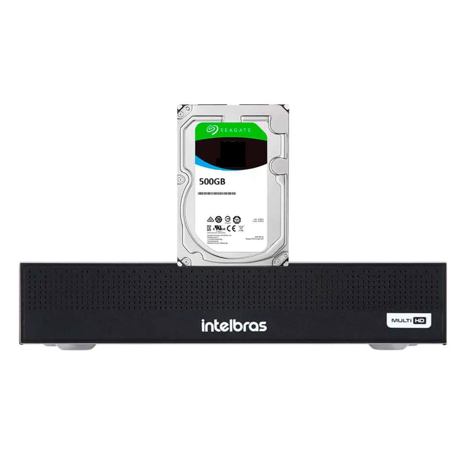 Dvr gravador 8 canais 1108c mhdx Full hd intelbras + hd 500GB