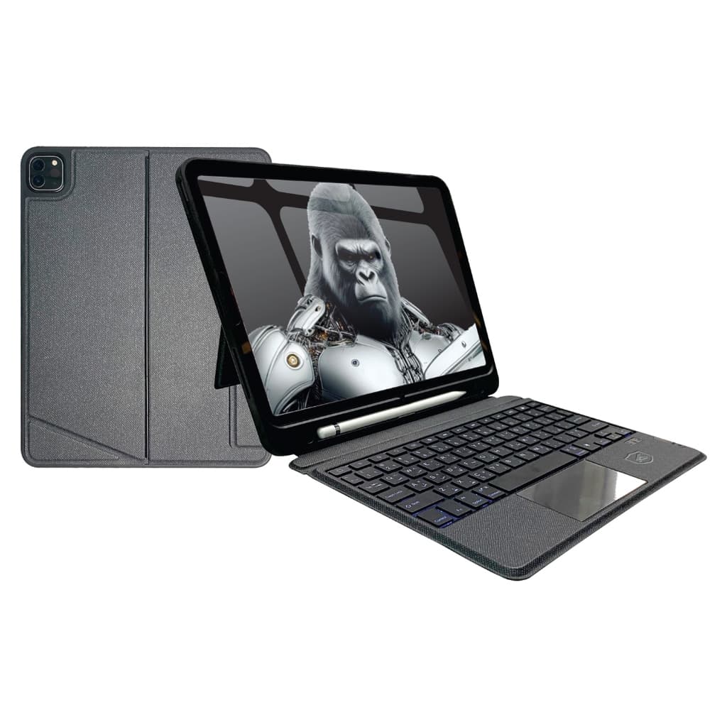 Capa Case capinha para iPad de 10.9" e 11" Teclado Bluetooth, Touchpad, ABNT2, Suporte para Caneta - Gshield