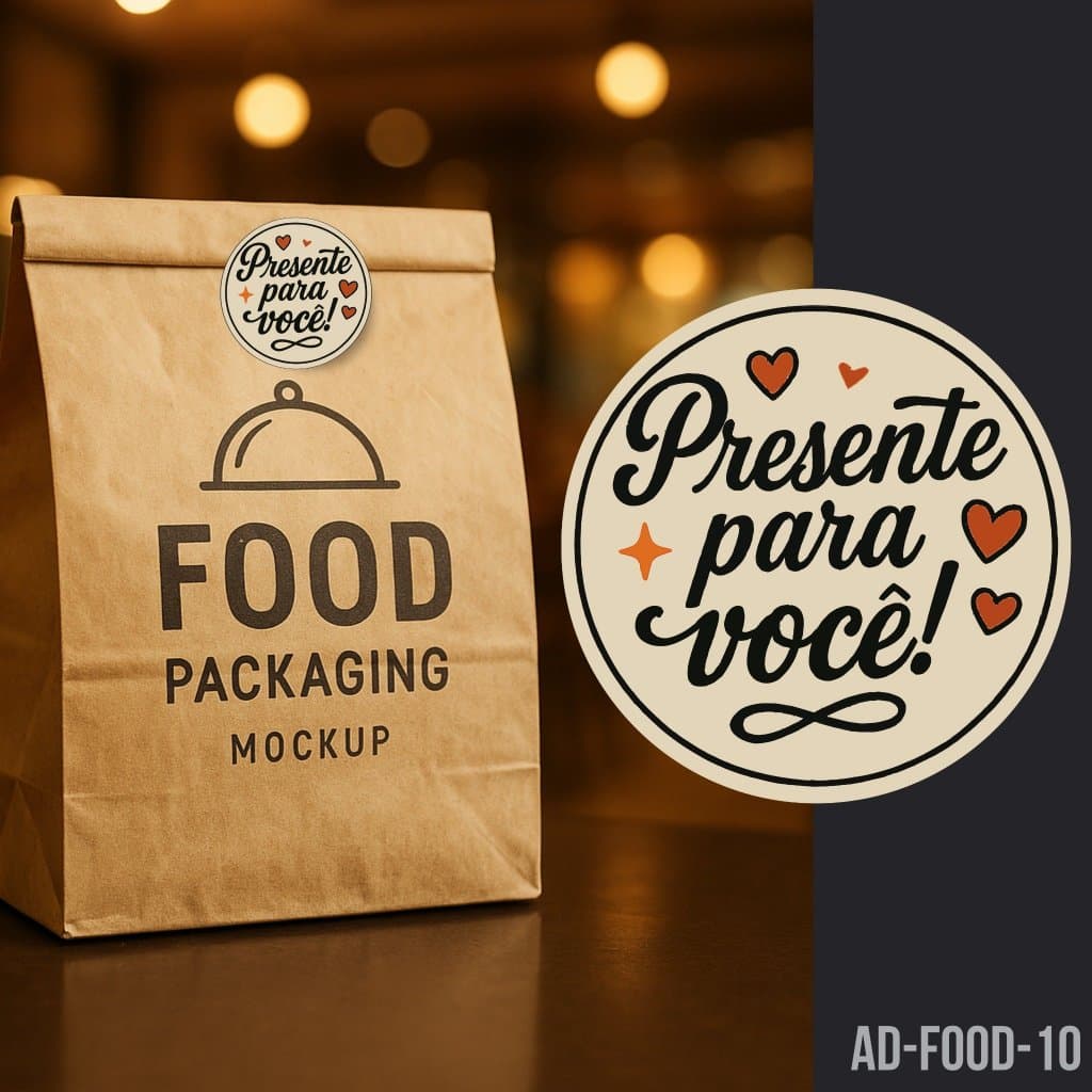Adesivo Lacre Etiqueta Para Sacos e Sacolas Delivery 3x3