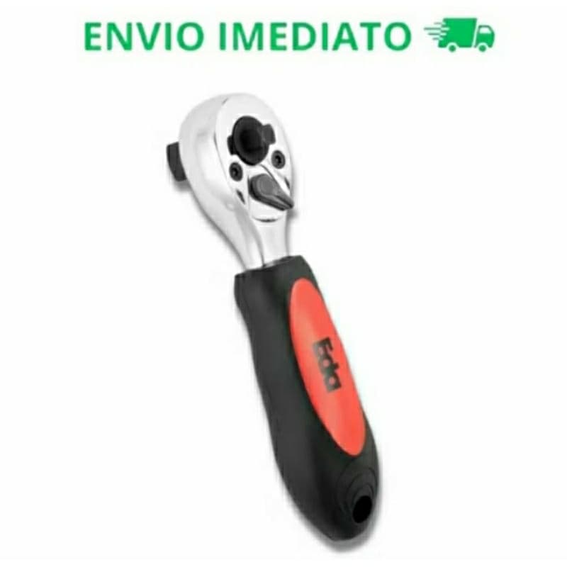 Chave Catraca Reversível Toco 1/4 e 1/2 Para Soquetes Aço Cromo Vanádio