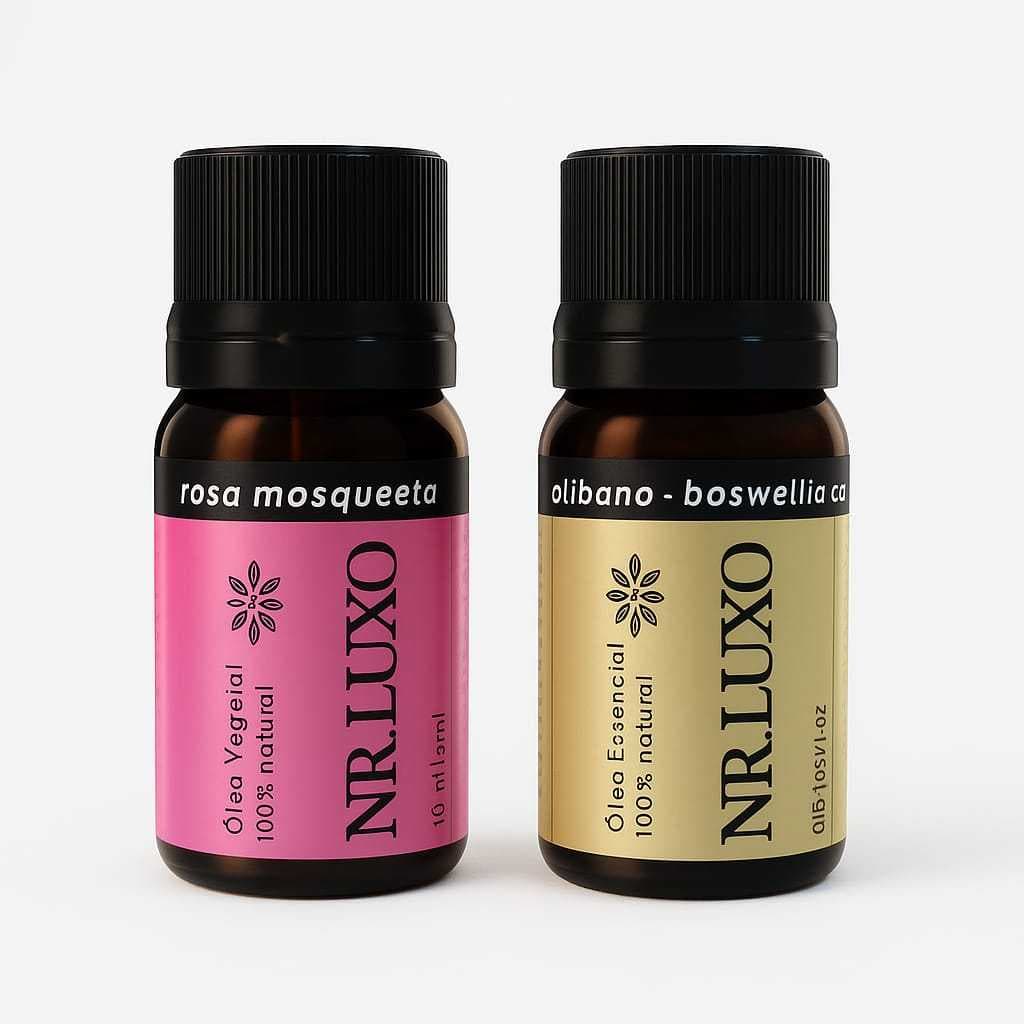 KIT 02 OLEO OLIBANO E ROSA MOSQUETA 10ML NR LUXO
