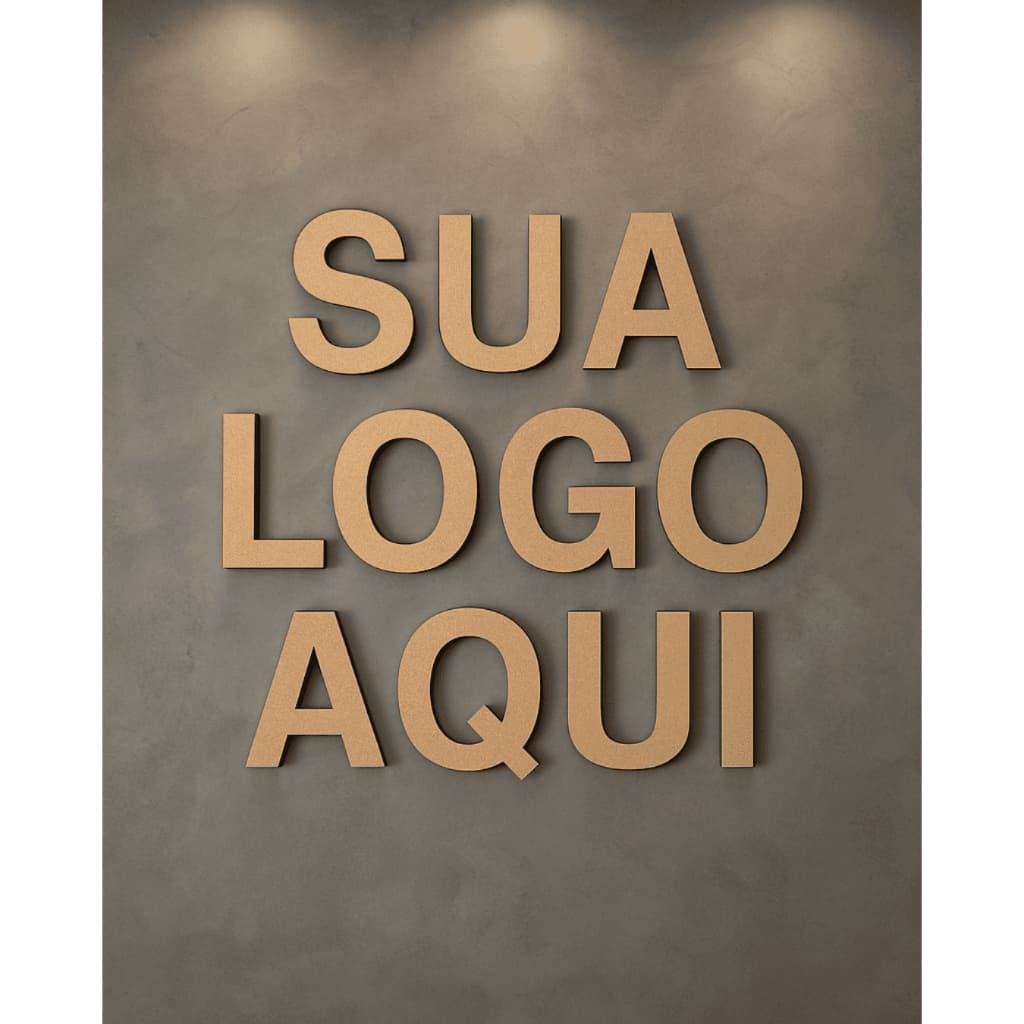 Letreiro Personalizado em MDF Cru 3mm para Lojas e Empresas | Cru ou Branco | 70cm a 1.5m