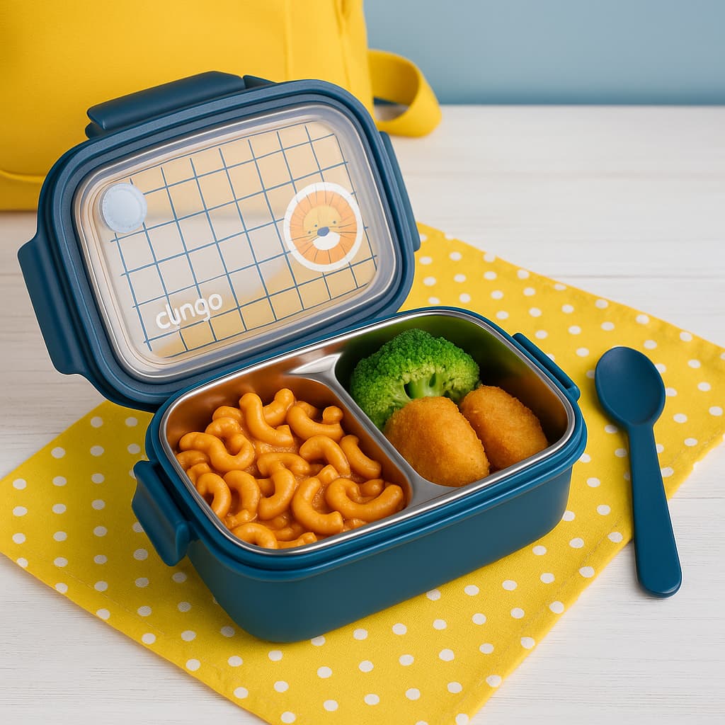 Lancheira Térmica Infantil Bento Box - Luke com Divisórias | Refeições Quentes e Organizadas
