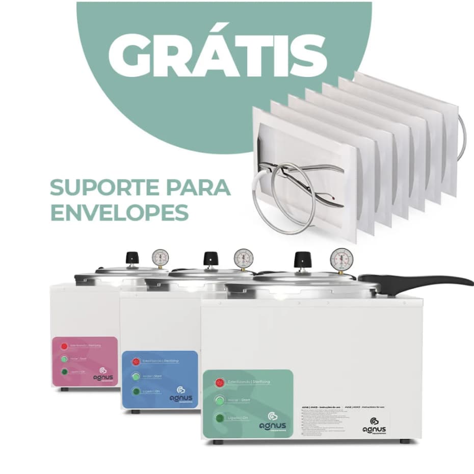 Autoclave 8L Profissional Esterelizadora Analógica 127V ou 220V + Brinde Grátis