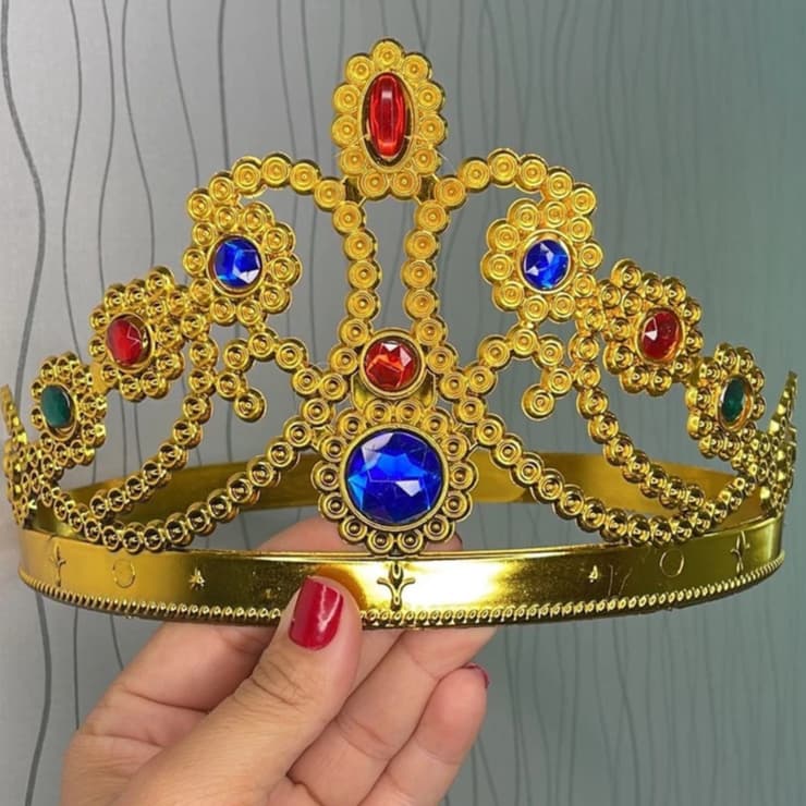 Coroa Rainha Rei Adulto e Infantil Festas Temáticas Príncipe e Princesa