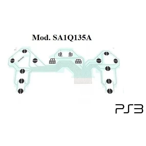 Kit 5 Películas Condutivas para Controle PS3 Modelo SA1Q135A