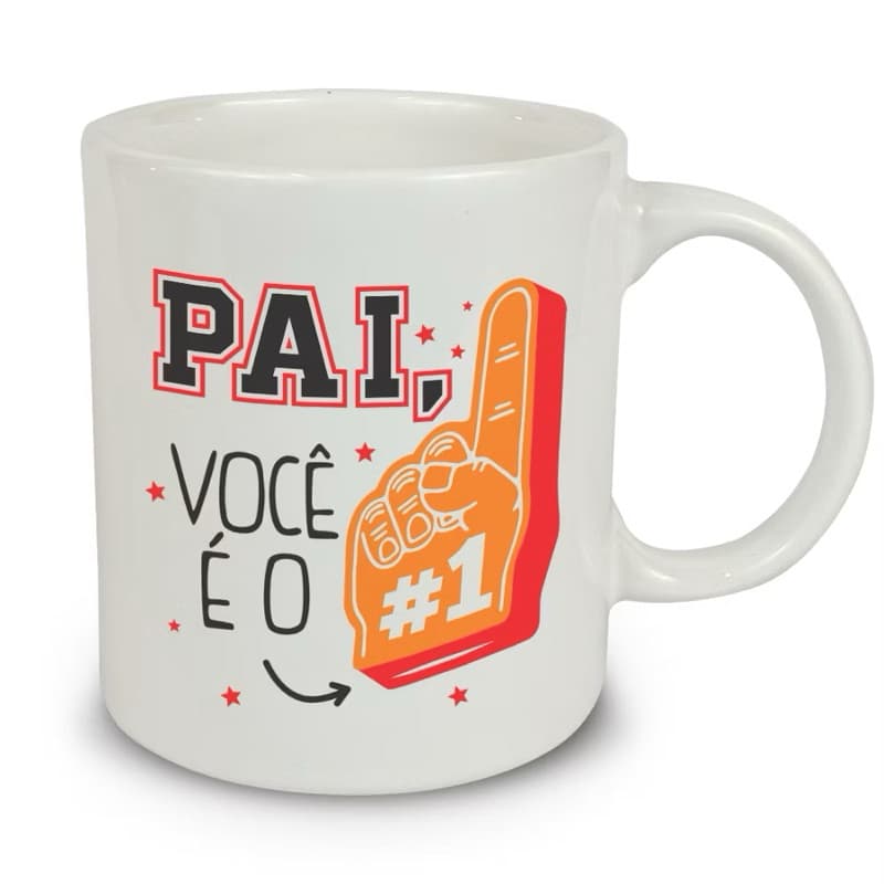Caneca Dia dos Pais Cerâmica Presente 320ml Promoção