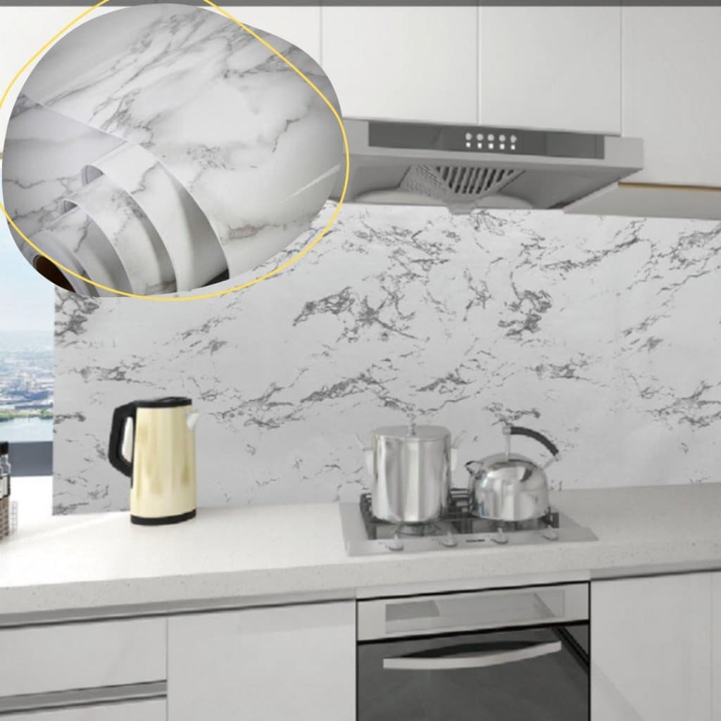 Papel de Parede Adesivo Autocolante Decoração PVC Estampa Tela Cinza - 5 Metros