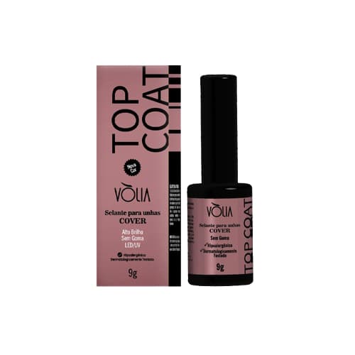 Top Coat Selante Resistente a Riscos 9g - Volia - Alto Brilho