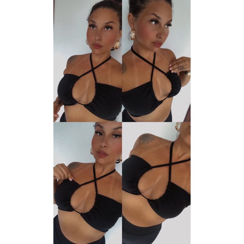CROPED FEMININO SUPLEX CROPED DECOTADO CROPED 6 em 1 LOOK BALADA CROPED SENSUAL MODA GRINGA