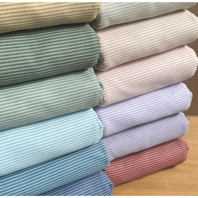 Tecido Tricoline Listrado Estampado Basicos  - Fuxico e Fricotes 100% Algodão 0,50 x 1,50m
