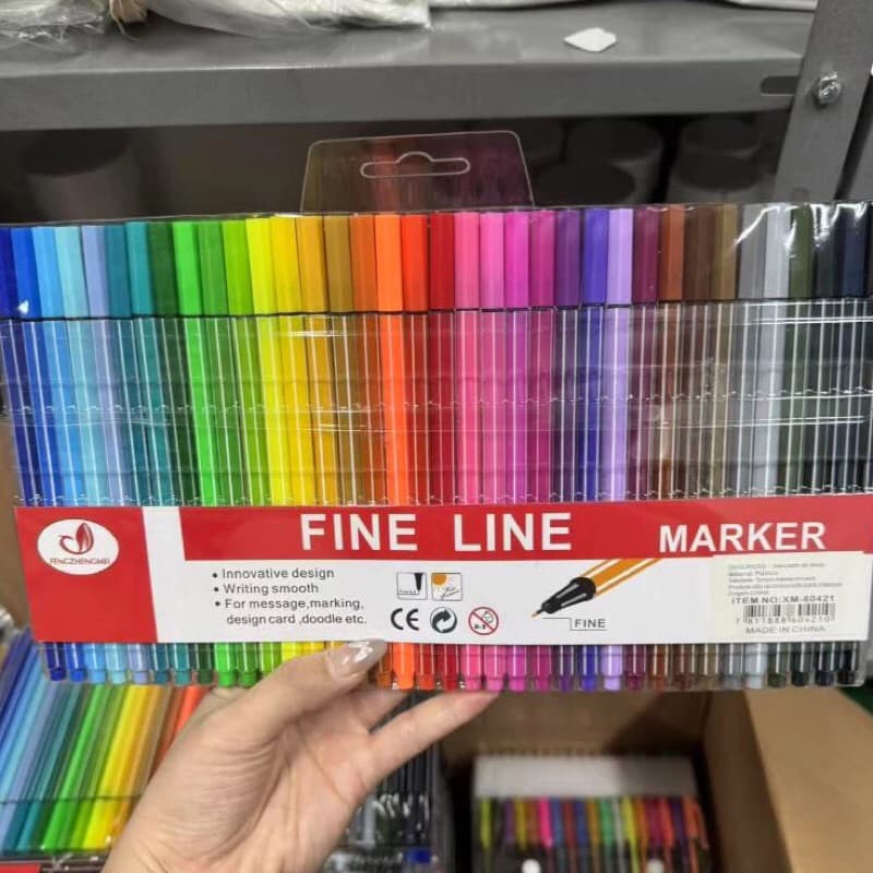 24/48/72 cores de canetas Fine Line Coloridas Ponta Fina 0.4 mm Fineliner