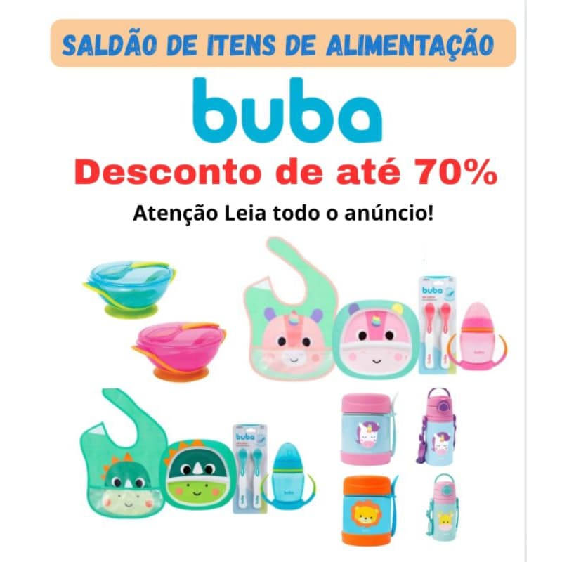 SALDO de Itens de Alimentação Buba LEIA O ANÚNCIO