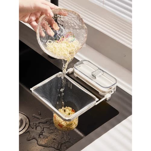 Suporte para armazenamento de lixo com filtro de pia de cozinha Com saco de filtro