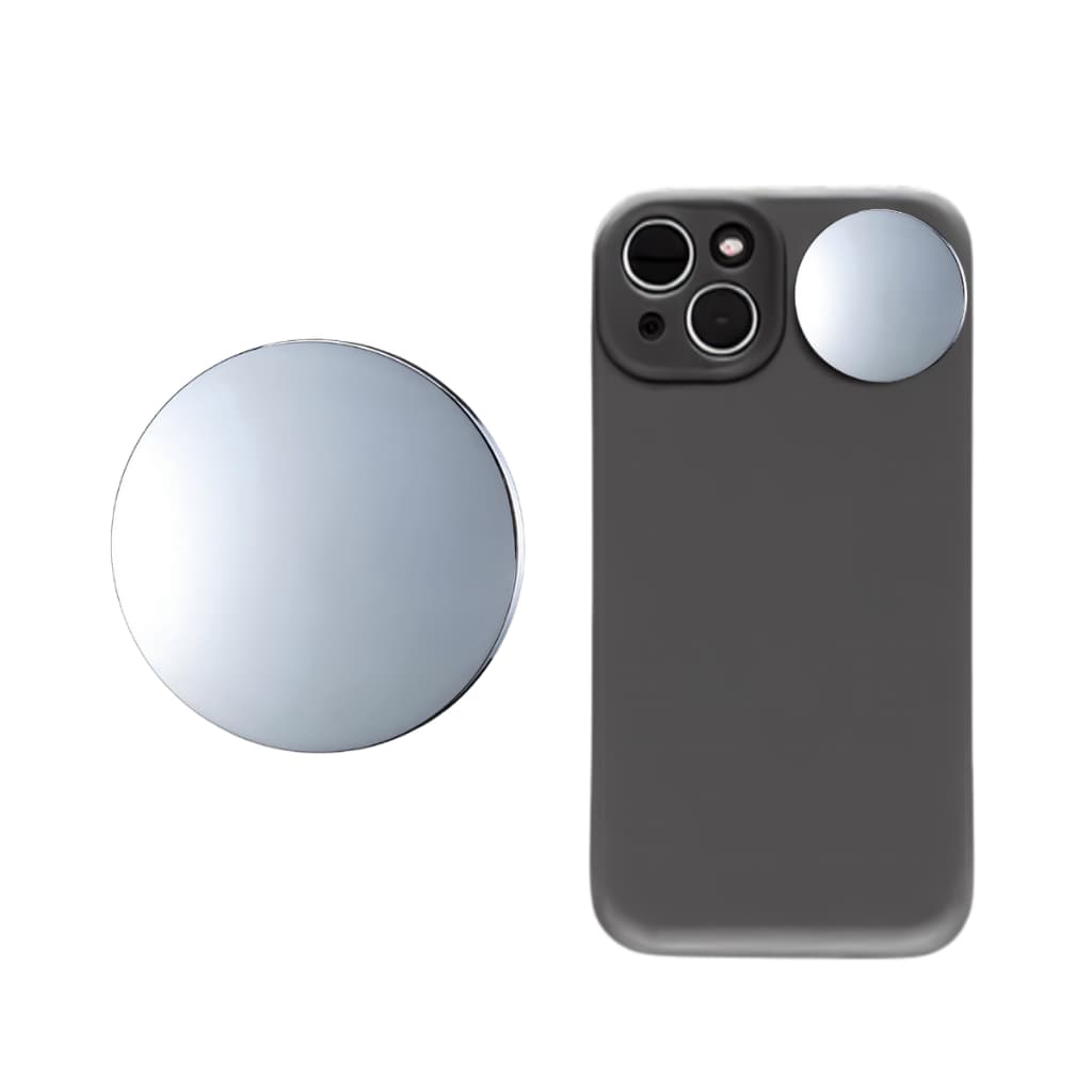 Espelho para selfie vlog smartphone adesivo camera frontal tiktok videos