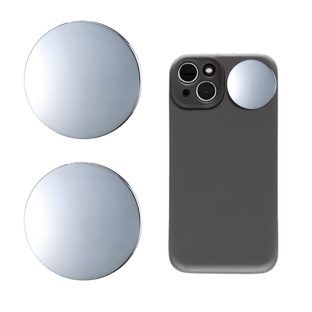 Kits Espelho para selfie vlog smartphone adesivo camera frontal tiktok videos