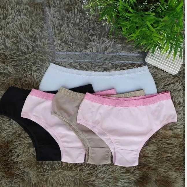 Kit 3 Calcinhas Plus Size de Cotton Conforto – Tanga GG1 a GG3