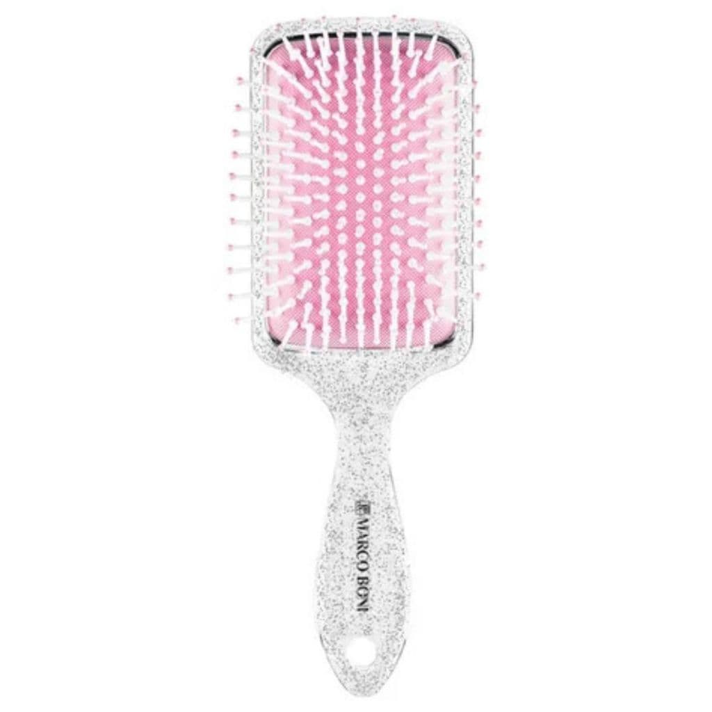 Escova de cabelo Raquete Diamond Marco Boni Gliter