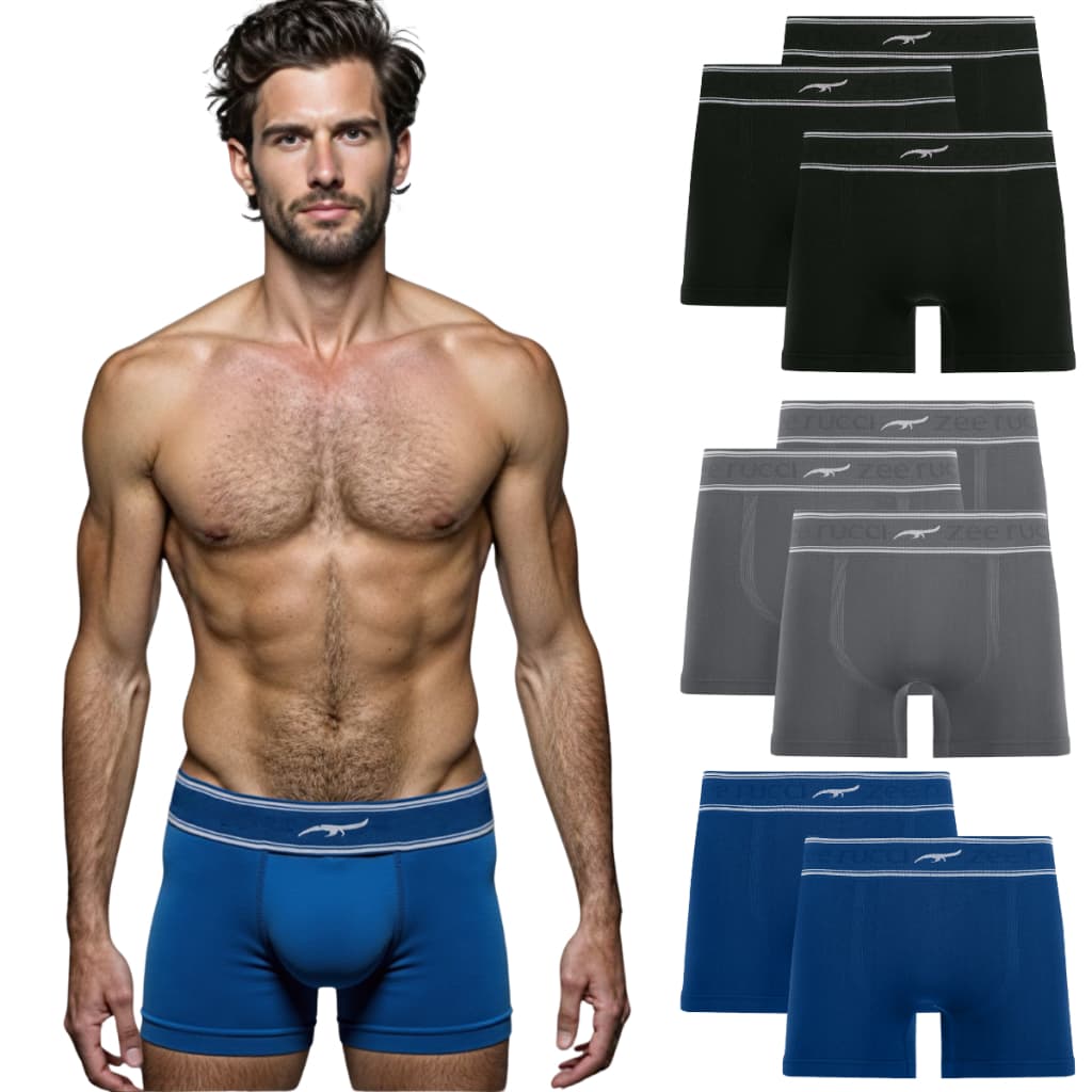 Kit Nove Cuecas Masculinas Original Zee Rucci Microfibra Sem Costuras De Tecido Confortável