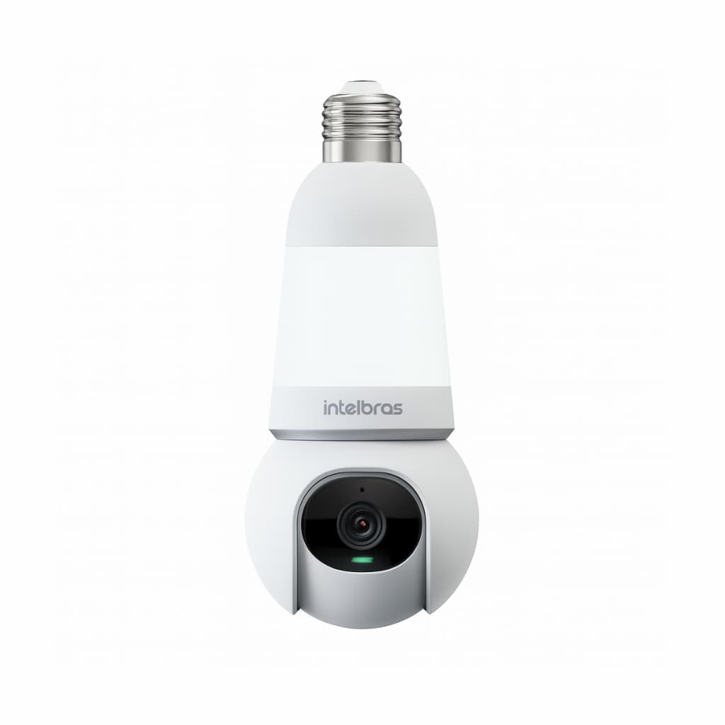 Câmera Lâmpada Wifi 360° 3mp Im6 Full Color Intelbras