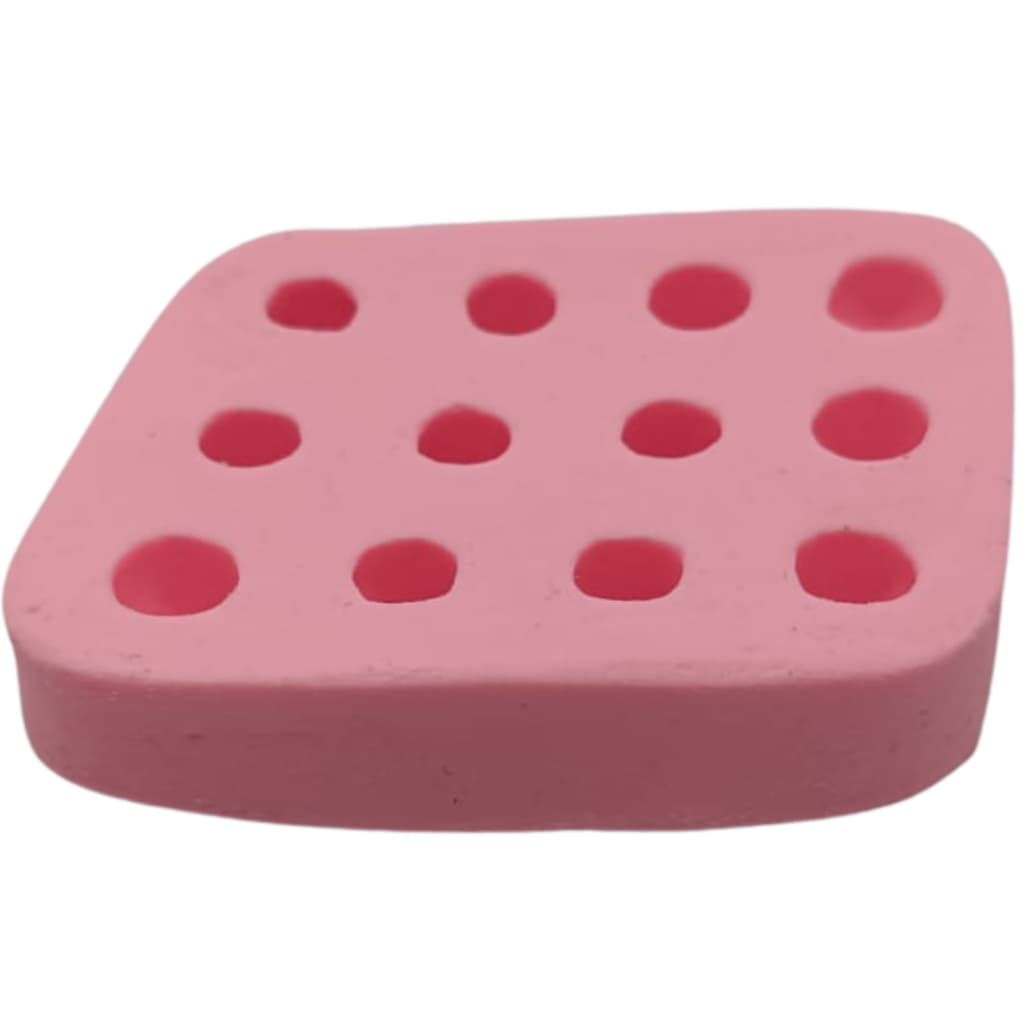 Forma Molde Silicone Sabonete Vela Biscuit Resina - Pérolas Mini 12 Cavidades