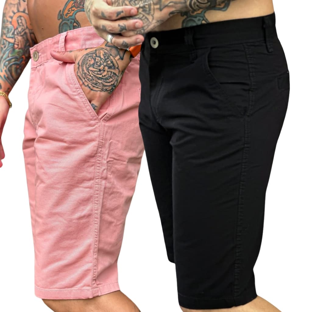 KIT 2 BERMUDAS MASCULINA DM