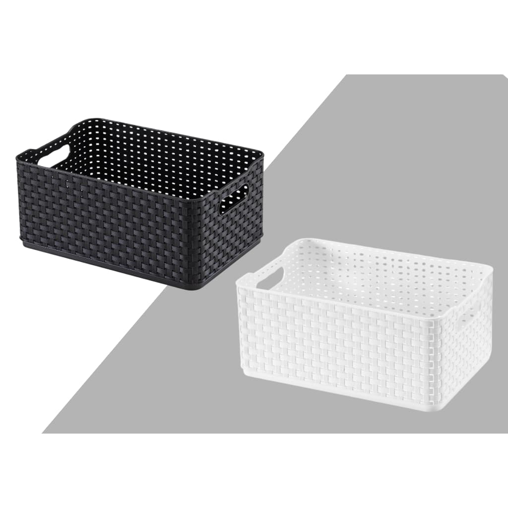 Caixa Organizadora Rattan 4,5 Litros - 12 x 18,5 x 27 cm - Arthi