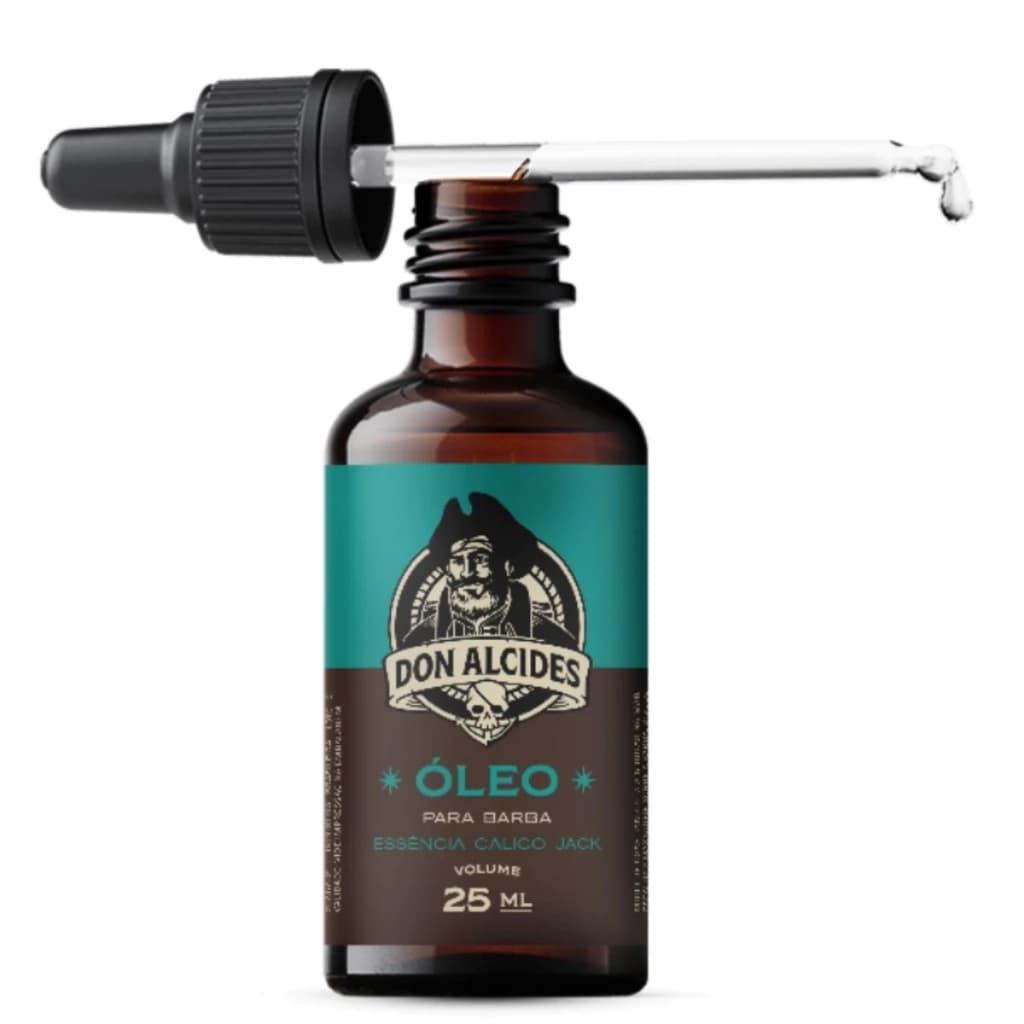 Óleo para Barba Don Alcides Calico Jack 25ML maciez, Nutrição e Fortalecimento dos Fios