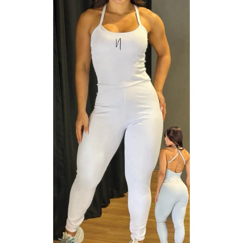 Macacão Fitness Canelado Moda Fitness Premium