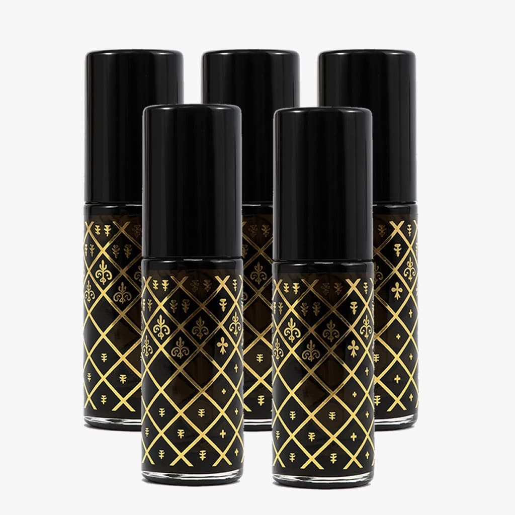 Kit 5 Porta perfume vidro fd sortido 12ml Spray Recarregável Perfumaria Fina Vidro Elegante Spray Cosmético Perfumaria