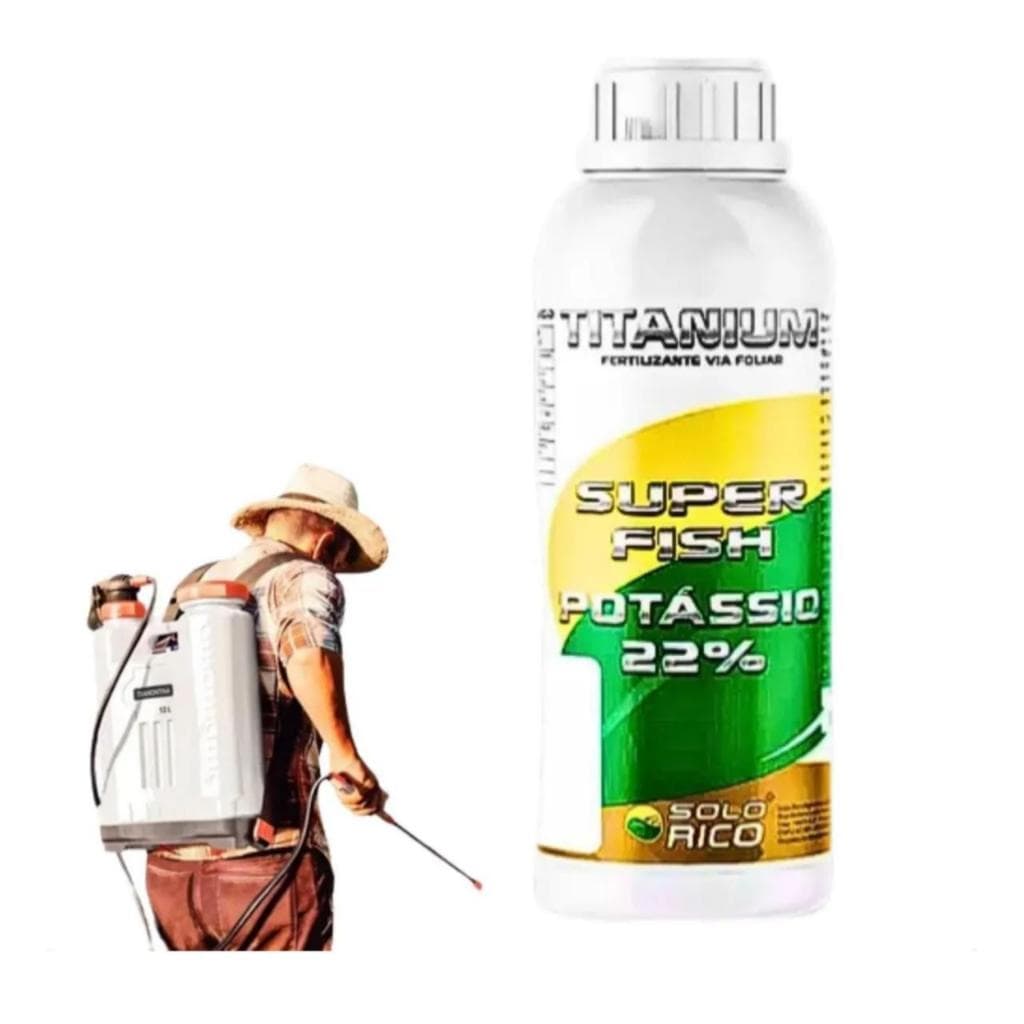 Fertilizante Titanium Super Fish Potássio 22% Aminoácidos 1l